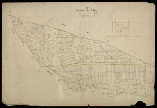 Plan du cadastre napoléonien - Saleux (Saleux) : F2
