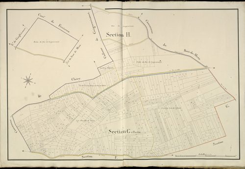 Plan du cadastre napoléonien - Saleux : G2 et H