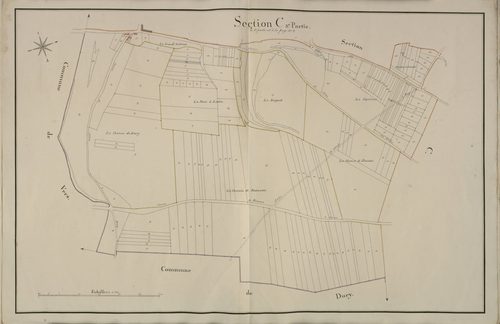 Plan du cadastre napoléonien - Saleux : C3