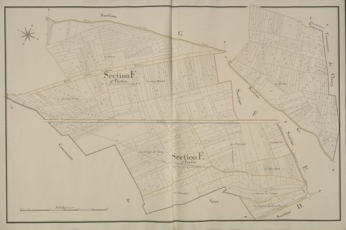Plan du cadastre napoléonien - Saleux : E2 et F2