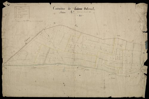 Plan du cadastre napoléonien - Salouel (Saleux Salouel) : A (partie rattachée à Salouel en 1864)