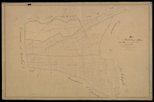 Plan du cadastre napoléonien - Saulchoy-sous-Poix (Saulchoy) : Saulchoy ; Héricourt, B