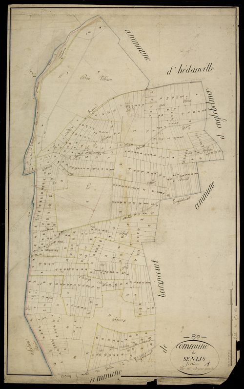Plan du cadastre napoléonien - Senlis-le-Sec (Senlis) : A