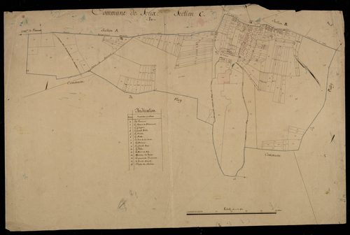 Plan du cadastre napoléonien - Seux : C
