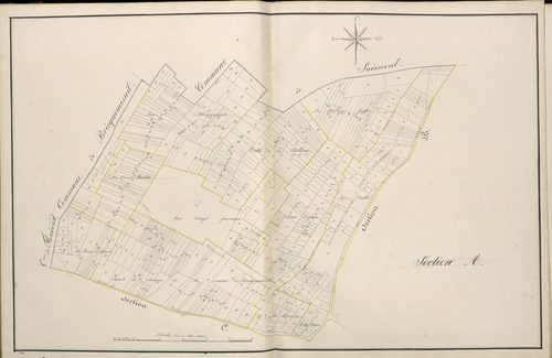 Plan du cadastre napoléonien - Atlas cantonal - Seux : A