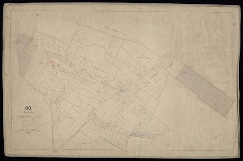 Plan du cadastre napoléonien - Sourdon : Chef-lieu (Le), A2 (correspond au développement d'une partie de A1)