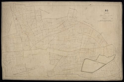 Plan du cadastre napoléonien - Sourdon : Chef-lieu (Le), A1