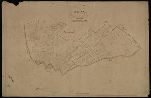 Plan du cadastre napoléonien - Suzanne : Prairie d'Eclusier (La), C