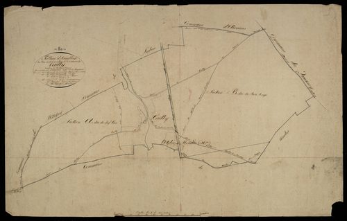 Plan du cadastre napoléonien - Tailly : tableau d'assemblage