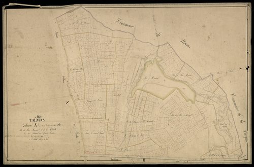 Plan du cadastre napoléonien - Talmas : Bois de Monsieur (Le) ; Gloriette (La), A1