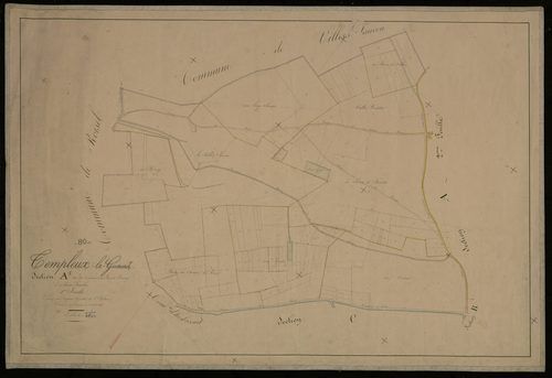 Plan du cadastre napoléonien - Templeux-le-Guerard : Coutures (Les) ; Bois de Ronsoy (Le), A1