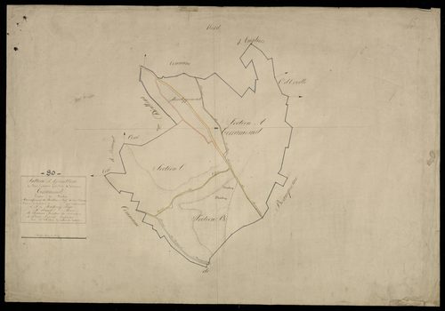 Plan du cadastre napoléonien - Terramesnil : tableau d'assemblage