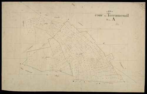 Plan du cadastre napoléonien - Terramesnil : A