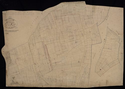 Plan du cadastre napoléonien - Thennes : Grosses Bornes (Les), B