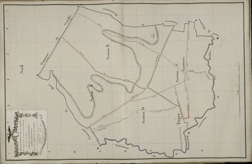 Plan du cadastre napoléonien - Thezy-Glimont (Thésy) : tableau d'assemblage