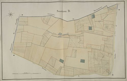 Plan du cadastre napoléonien - Thezy-Glimont (Thésy) : B