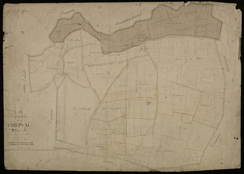 Plan du cadastre napoléonien - Thiepval : Divion, A