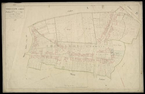 Plan du cadastre napoléonien - Thieulloy-L'abbaye : Village (Le), E2