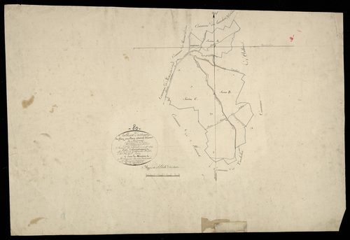Plan du cadastre napoléonien - Thievres : tableau d'assemblage