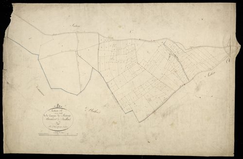 Plan du cadastre napoléonien - Thievres : B