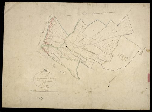 Plan du cadastre napoléonien - Thievres : A