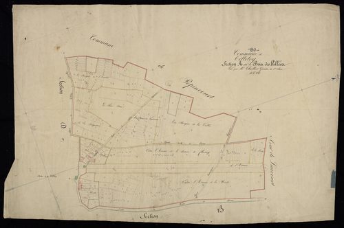Plan du cadastre napoléonien - Tilloloy : Bois des Vallées (Les), A