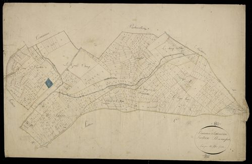 Plan du cadastre napoléonien - Toutencourt : B