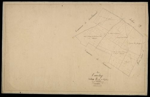 Plan du cadastre napoléonien - Translay (Le) (Translay) : Chef-lieu (Le), B3