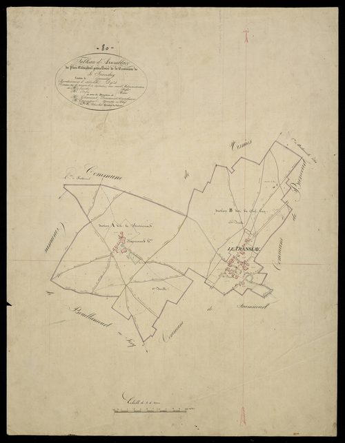 Plan du cadastre napoléonien - Translay (Le) : tableau d'assemblage