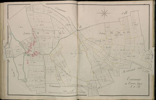 Plan du cadastre napoléonien - Atlas cantonal - Treux : A et B