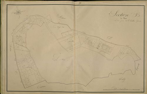 Plan du cadastre napoléonien - Atlas cantonal - Vadencourt : Bois (Le), B
