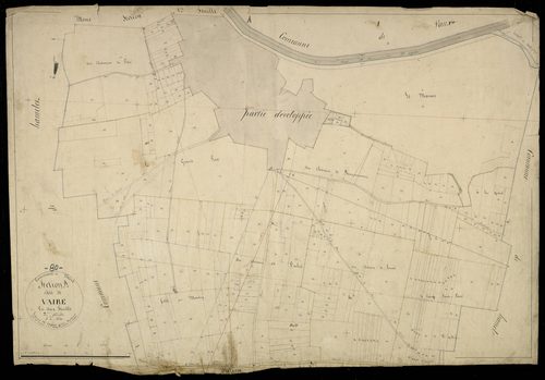 Plan du cadastre napoléonien - Vaires-sous-Corbie (Vaire) : Vaire, A2