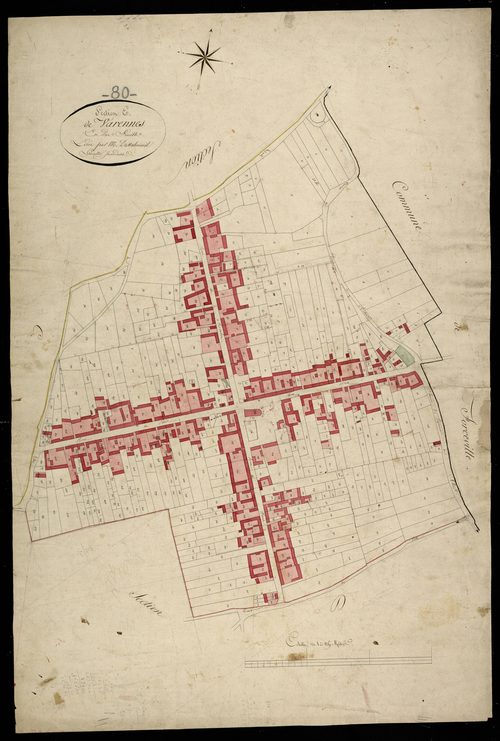 Plan du cadastre napoléonien - Varennes : E