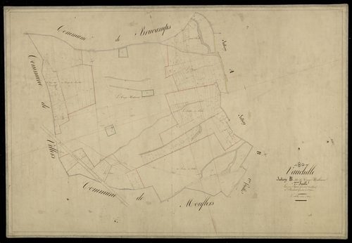 Plan du cadastre napoléonien - Vauchelles-Les-Domart (Vauchelle) : Camp Malvaux (Le), B2