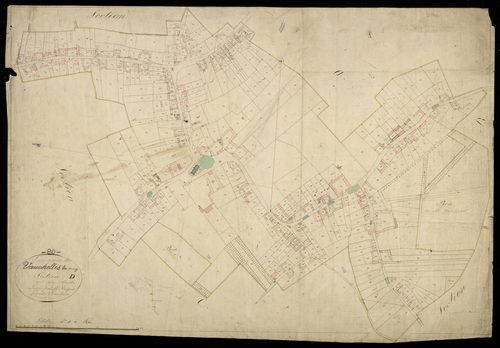 Plan du cadastre napoléonien - Vauchelles-Les-Quesnoy : D
