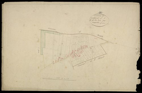 Plan du cadastre napoléonien - Vaudricourt : A3