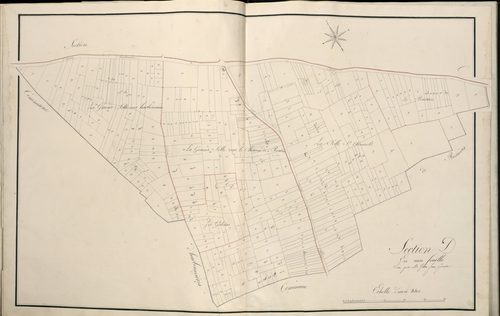 Plan du cadastre napoléonien - Atlas cantonal - Vauvillers : D
