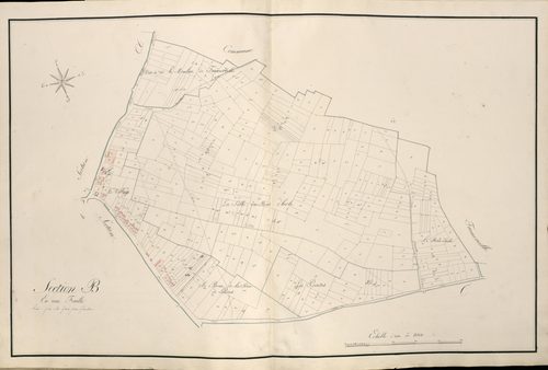 Plan du cadastre napoléonien - Atlas cantonal - Vauvillers : B