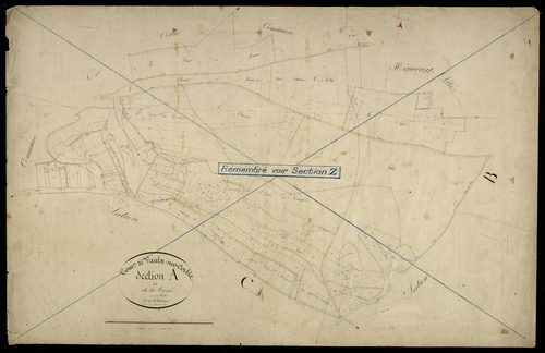 Plan du cadastre napoléonien - Vaux-sur-Somme (Vaux-sous-Corbie) : Trouée (La), A