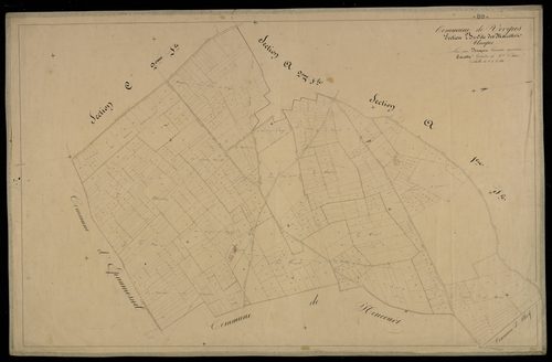 Plan du cadastre napoléonien - Vergies : Marettes (Les), B