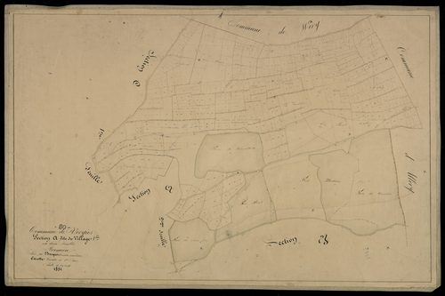 Plan du cadastre napoléonien - Vergies : Village (Le), A1