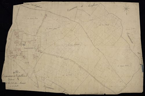 Plan du cadastre napoléonien - Verpillieres : Sole du Marais (La), A