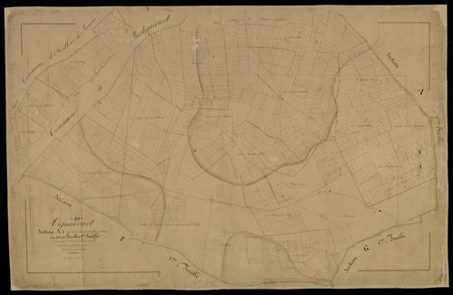 Plan du cadastre napoléonien - Vignacourt : Bois Tibaut (Le) ; Epine l'abbesse (L'), A1