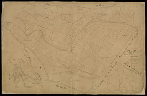 Plan du cadastre napoléonien - Vignacourt : Crocriamont ; Vallée Berneux (La), D