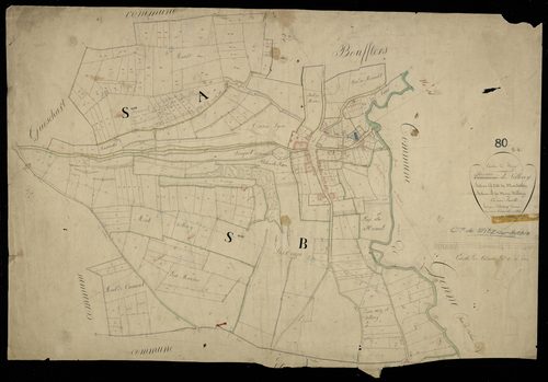 Plan du cadastre napoléonien - Villeroy : Montrelet (Le) ; Mont-Villeroy (Le), A et B
