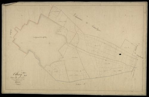 Plan du cadastre napoléonien - Villeroy : Chef-lieu (Le), A