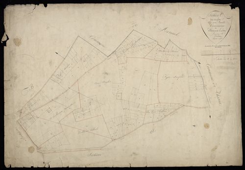 Plan du cadastre napoléonien - Villers-Aux-Erables (Villers aux Erabes) : Angles (Les), C