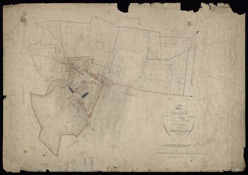 Plan du cadastre napoléonien - Villers-Aux-Erables (Villers aux Erabes) : Village (Le), B