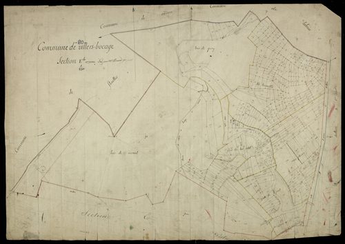 Plan du cadastre napoléonien - Villers-Bocage : E1