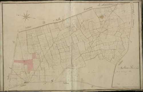 Plan du cadastre napoléonien - Villers-Bretonneux : B2 - Cheminet de Laleu (Le)